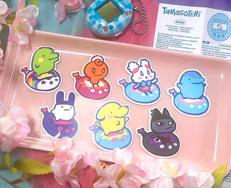Tamagotchi Pride Stickers