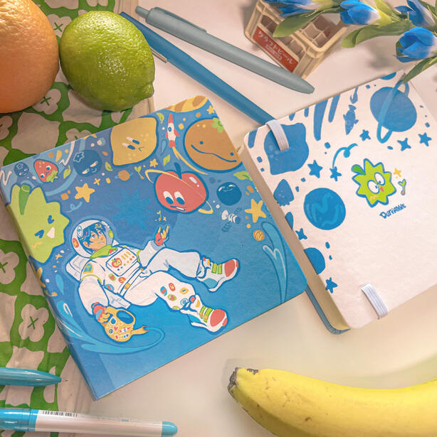 Fruit Buddies in Space Sketchbook